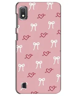 Чохол для Samsung Galaxy A10 2019 (A105F) з картинкою «Серця та банти»