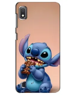 Чехол для Samsung Galaxy A10 2019 (A105F) с картинкой «Стич ест шоколад» Чехол для Samsung Galaxy A10 2019 (A105F) с картинкой «Стич ест шоколад»