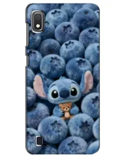 Чехол для Samsung Galaxy A10 2019 (A105F) с картинкой «Стич и голубика» Чехол для Samsung Galaxy A10 2019 (A105F) с картинкой «Стич и голубика»