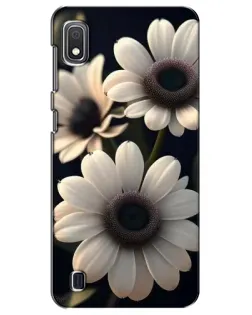 Чехол для Samsung Galaxy A10 2019 (A105F) с картинкой «Белые маргаритки макро»