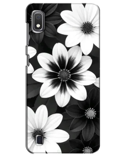 Чехол для Samsung Galaxy A10 2019 (A105F) с картинкой «Монохромные астры» Чехол для Samsung Galaxy A10 2019 (A105F) с картинкой «Монохромные астры»