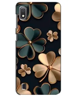 Чехол для Samsung Galaxy A10 2019 (A105F) с картинкой «Клевер в золоте»