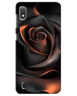 Чехол для Samsung Galaxy A10 2019 (A105F) с картинкой «Шелковая черная роза»
