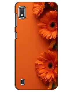 Чехол для Samsung Galaxy A10 2019 (A105F) с картинкой «Оранжевые герберы»