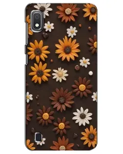 Чехол для Samsung Galaxy A10 2019 (A105F) с картинкой «Узор из маленьких подсолнухов»