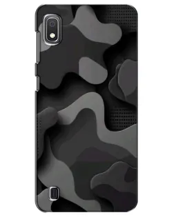 Чехол для Samsung Galaxy A10 2019 (A105F) с картинкой «Темный абстрактный камуфляж»