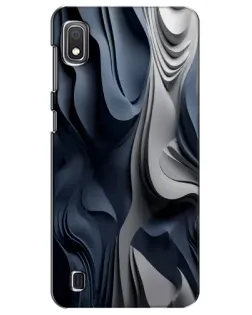 Чехол для Samsung Galaxy A10 2019 (A105F) с картинкой «Объемные синие складки»
