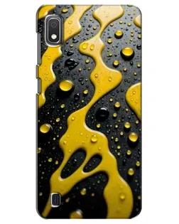 Чехол для Samsung Galaxy A10 2019 (A105F) с картинкой «Жидкое желтое золото»