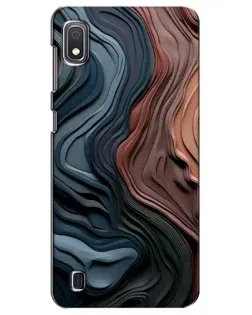 Чехол для Samsung Galaxy A10 2019 (A105F) с картинкой «Цветные волны каньона»