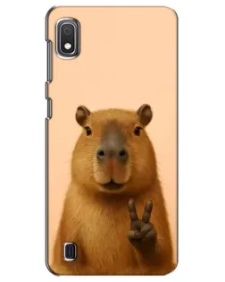 Чохол для Samsung Galaxy A10 2019 (A105F) з картинкою «Капібара вікторія»