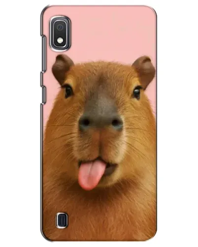 Чехол для Samsung Galaxy A10 2019 (A105F) с картинкой «Капибара с языком» Чехол для Samsung Galaxy A10 2019 (A105F) с картинкой «Капибара с языком»
