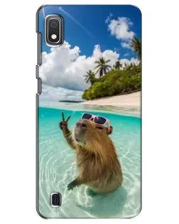 Чохол для Samsung Galaxy A10 2019 (A105F) з картинкою «Капібара на морі»