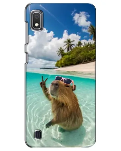 Чехол для Samsung Galaxy A10 2019 (A105F) с картинкой «Капибара на море» Чехол для Samsung Galaxy A10 2019 (A105F) с картинкой «Капибара на море»