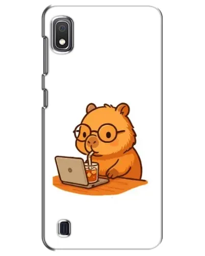 Чехол для Samsung Galaxy A10 2019 (A105F) с картинкой «Капибара с ноутбуком» Чехол для Samsung Galaxy A10 2019 (A105F) с картинкой «Капибара с ноутбуком»