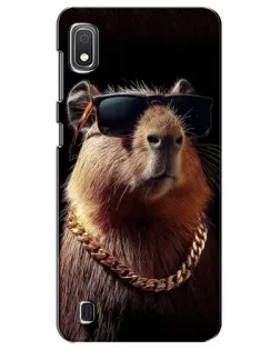 Чохол для Samsung Galaxy A10 2019 (A105F) з картинкою «Капібара золотий ланцюг»