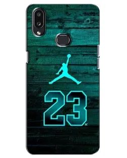 Чехол для Samsung Galaxy A10s (A107) с картинкой «Jordan Cyan 23»