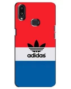 Чехол для Samsung Galaxy A10s (A107) с картинкой «Ретро блоки Adidas»