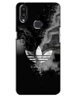 Чехол для Samsung Galaxy A10s (A107) с картинкой «Абстрактный дым Adidas»