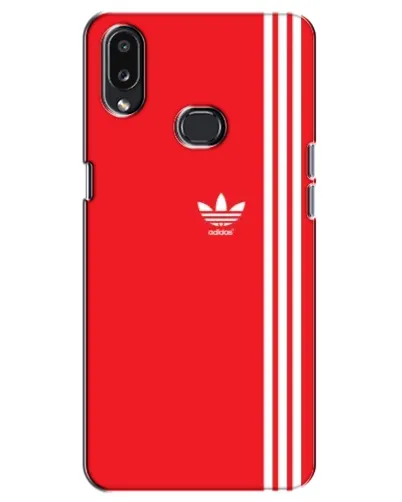 Чехол для Samsung Galaxy A10s (A107) с картинкой «Красный минимализм Adidas»