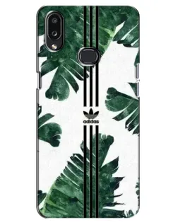 Чехол для Samsung Galaxy A10s (A107) с картинкой «Пальмовые листья адидас»