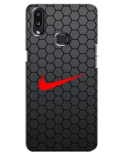 Чехол для Samsung Galaxy A10s (A107) с картинкой «Nike — карбоновая сетка»