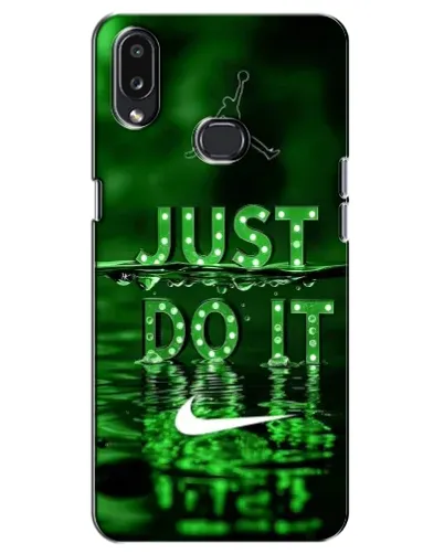 Чехол для Samsung Galaxy A10s (A107) с картинкой «Зеленый неоновый Nike»