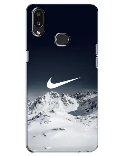 Чехол для Samsung Galaxy A10s (A107) с картинкой «Nike — зимние горы»