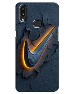 Чехол для Samsung Galaxy A10s (A107) с картинкой «Объемный логотип Найк» Чехол для Samsung Galaxy A10s (A107) с картинкой «Объемный логотип Найк»