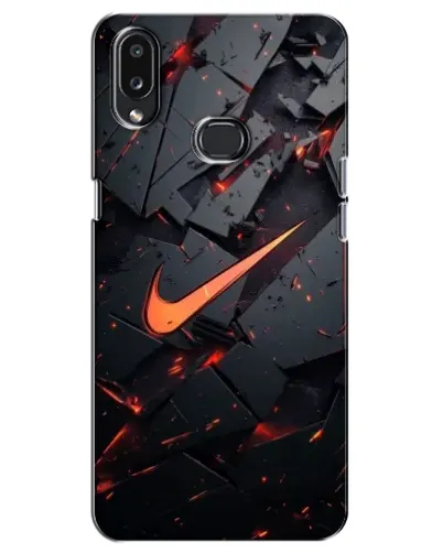 Чехол для Samsung Galaxy A10s (A107) с картинкой «Nike — эффект разломов»