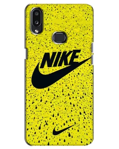 Чехол для Samsung Galaxy A10s (A107) с картинкой «Желтый текстурный Nike»