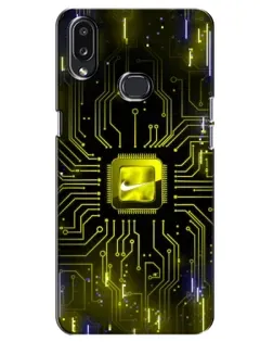 Чехол для Samsung Galaxy A10s (A107) с картинкой «Nike — золотая искра» Чехол для Samsung Galaxy A10s (A107) с картинкой «Nike — золотая искра»