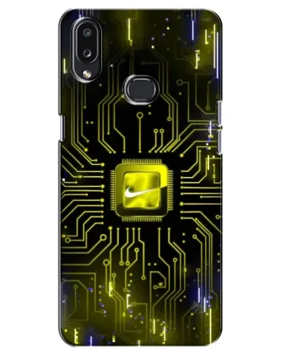 Чехол для Samsung Galaxy A10s (A107) с картинкой «Nike — золотая искра»