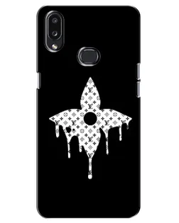 Чехол для Samsung Galaxy A10s (A107) с картинкой «Цветочная монограмма»