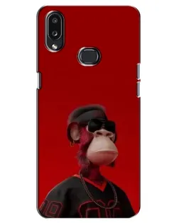 Чехол для Samsung Galaxy A10s (A107) с картинкой «Bored Ape в красном»