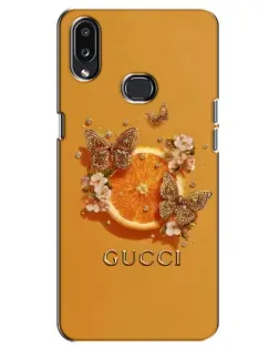 Чохол для Samsung Galaxy A10s (A107) з картинкою «Gucci — золоті метелики»