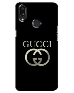 Чохол для Samsung Galaxy A10s (A107) з картинкою «Gucci — золото на чорному»