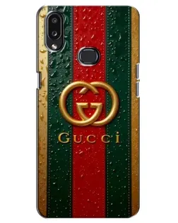 Чохол для Samsung Galaxy A10s (A107) з картинкою «Gucci — фірмова смуга та золото»
