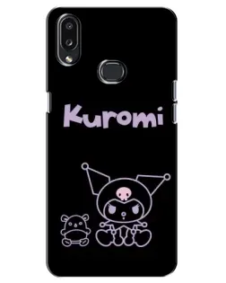 Чехол для Samsung Galaxy A10s (A107) с картинкой «Kuromi — черный минимализм»