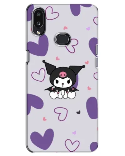 Чехол для Samsung Galaxy A10s (A107) с картинкой «Kuromi и лавандовые сердца»