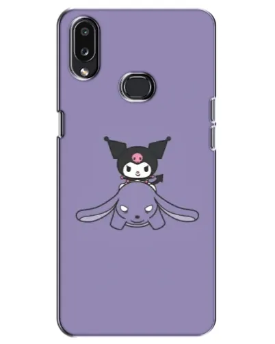 Чехол для Samsung Galaxy A10s (A107) с картинкой «Kuromi на лиловом фоне»