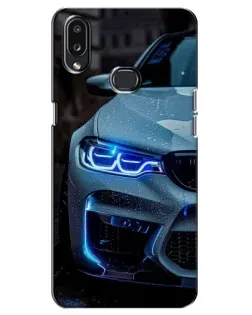Чехол для Samsung Galaxy A10s (A107) с картинкой «Взгляд BMW с синими фарами» Чехол для Samsung Galaxy A10s (A107) с картинкой «Взгляд BMW с синими фарами»