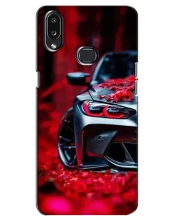 Чехол для Samsung Galaxy A10s (A107) с картинкой «Спортивная BMW и цветы» Чехол для Samsung Galaxy A10s (A107) с картинкой «Спортивная BMW и цветы»