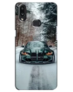 Чехол для Samsung Galaxy A10s (A107) с картинкой «BMW в зимнем лесу» Чехол для Samsung Galaxy A10s (A107) с картинкой «BMW в зимнем лесу»