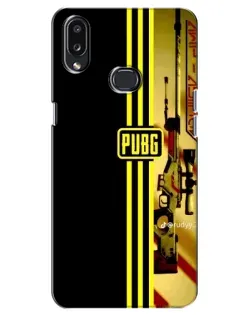 Чехол для Samsung Galaxy A10s (A107) с картинкой «PUBG — камуфляжный шлем»