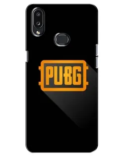 Чехол для Samsung Galaxy A10s (A107) с картинкой «PUBG — рамка лого»