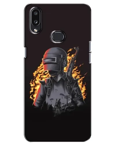 Чехол для Samsung Galaxy A10s (A107) с картинкой «PUBG — огненный силуэт» Чехол для Samsung Galaxy A10s (A107) с картинкой «PUBG — огненный силуэт»