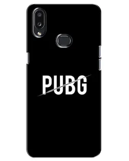 Чехол для Samsung Galaxy A10s (A107) с картинкой «PUBG — белый логотип»