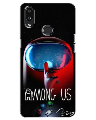 Чехол для Samsung Galaxy A10s (A107) с картинкой «Красный импостер — макро» Чехол для Samsung Galaxy A10s (A107) с картинкой «Красный импостер — макро»