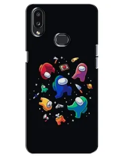 Чехол для Samsung Galaxy A10s (A107) с картинкой «Among Us космос»