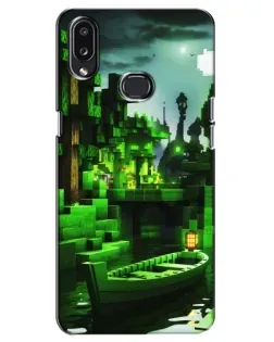 Чехол для Samsung Galaxy A10s (A107) с картинкой «Minecraft лесной пейзаж»